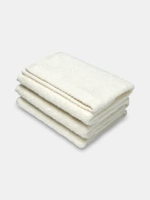 Pearl White Face Towel Pack of 3