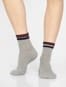 Men's Compact Cotton Stretch Ankle Length Socks with Stay Fresh Treatment - Grey Melange