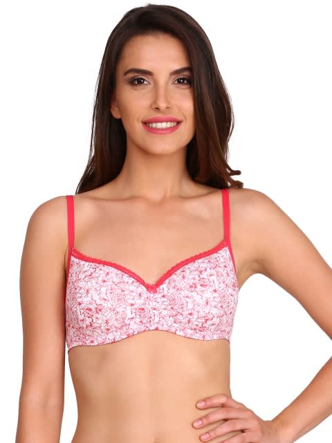 Pink Non-wired Padded Bra