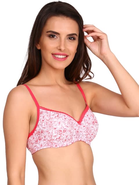 Pink Non-wired Padded Bra