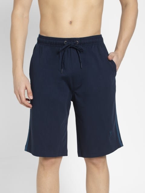 Navy & Seaport Teal Knit Sport Shorts