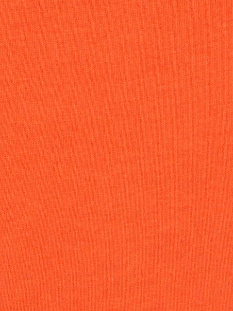 Regular Fit V Neck Half Sleeve T-Shirt for Men - Orange Rust