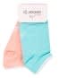 Blue Radience & Apricot Blush Women Low ankle socks Pack of 2