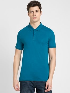 Teal Blue Polo T-Shirt