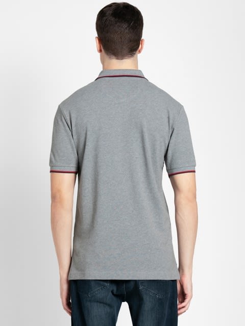 Grey Melange POLO T-Shirt