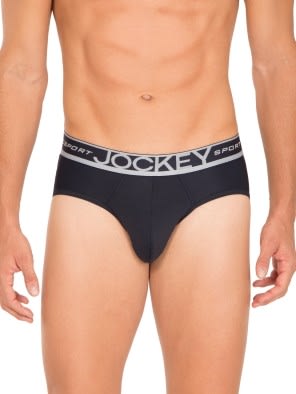 Micro Touch Nylon Elastane Stretch Sports Brief with Breathable Mesh and Stay Dry Technology