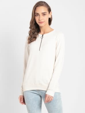 Cream Melange Sweatshirt