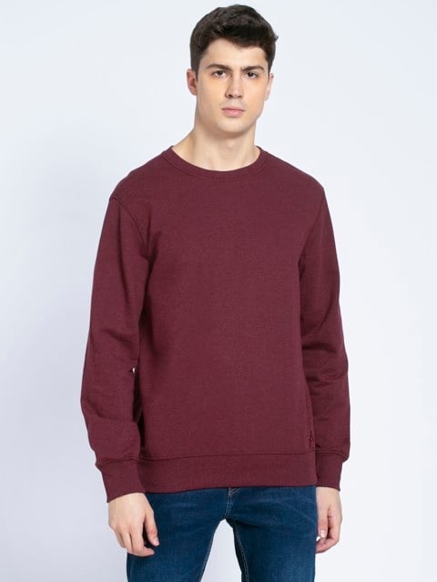 Burgundy Melange Sweatshirt