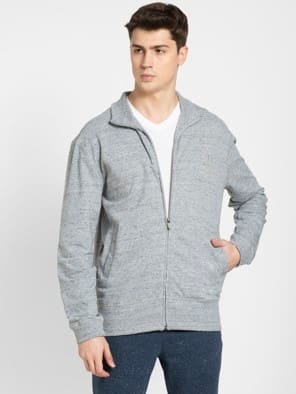 Grey Snow Melange Jacket