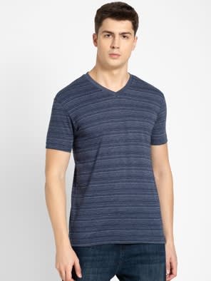 Navy V-neck T-Shirt