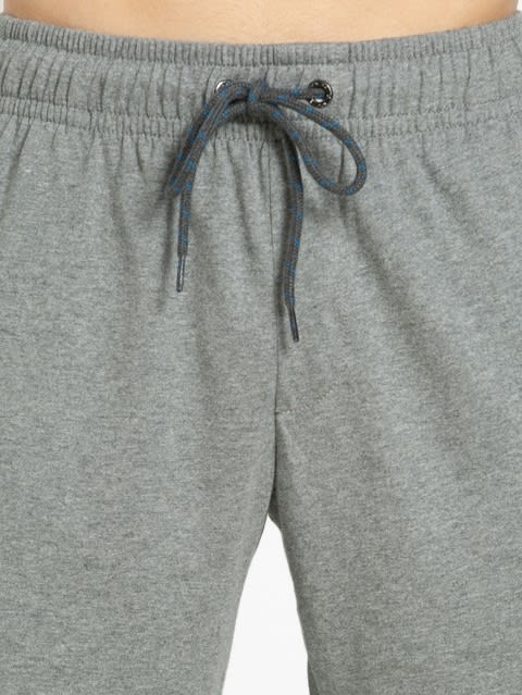 Shorts for Men with Drawstring Closure - Mid Grey Melange