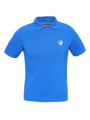 Neon Blue Boys Polo T-Shirt