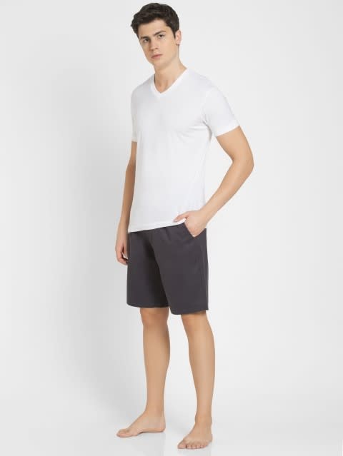 Shorts for Men with Button & Zipper Fly Closure - Graphite