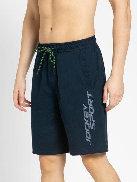 Navy Straight fit Shorts