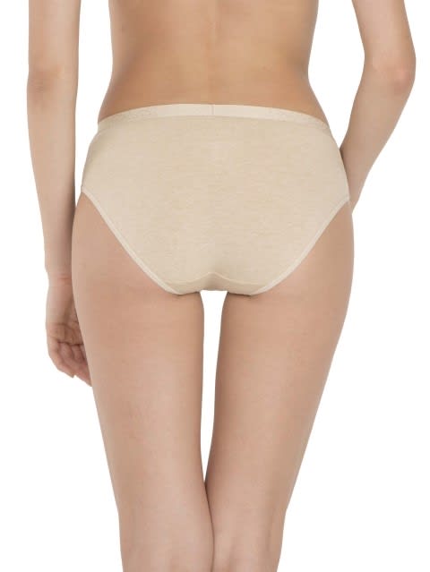 Mid-waist Hipsters Panties with Ultra-soft Exposed Waistband - Skin Melange