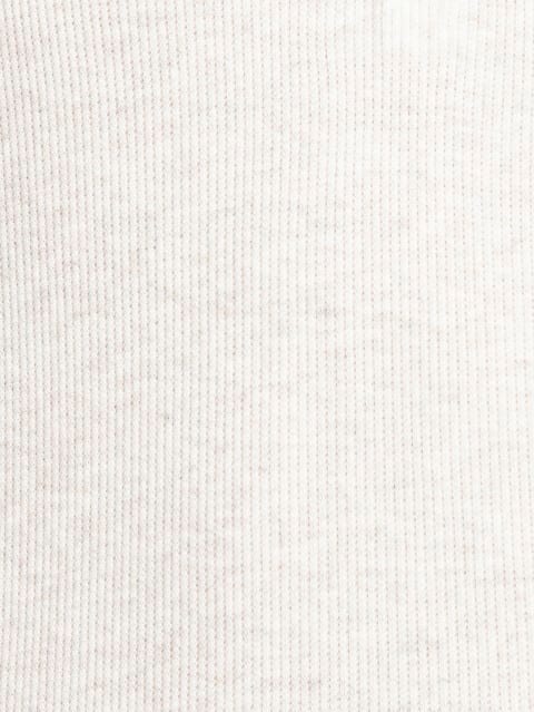 Cream Melange Full Sleeve T-Shirt