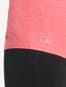 Women's Tactel Microfiber Elastane Stretch Relaxed Fit Solid Curved Hem Styled Half Sleeve T-Shirt with Stay Fresh Treatment - Coral Melange