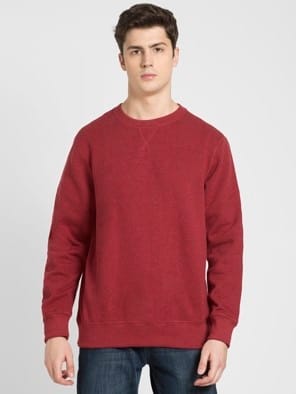 Red Melange Sweatshirt