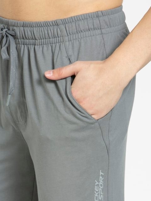 Slim Fit  Track Pant for Men with Drawstring Closure - Performance Grey