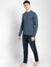Navy Grindle Long Sleeved T-Shirt