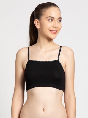 Super Combed Cotton Elastane Stretch Crop Top for Teens