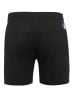 Boy's Super Combed Cotton Rich Graphic Printed Shorts with Side Pockets - Black