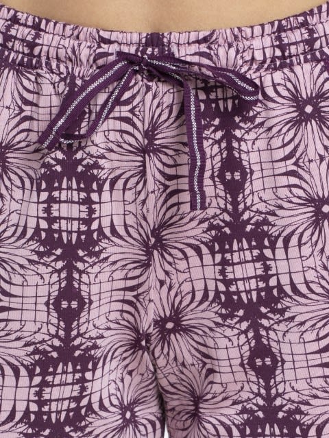 Purple Wine Assorted Prints Knit Lounge Pants