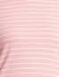Women's Super Combed Cotton Elastane Stretch Regular Fit Yarn Dyed Striped V Neck Half Sleeve T-Shirt - Peach Blossom