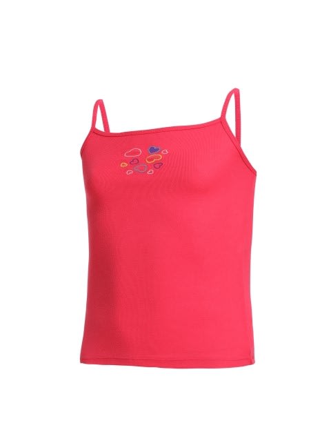 Girls Camisole - Ruby with Assorted Print