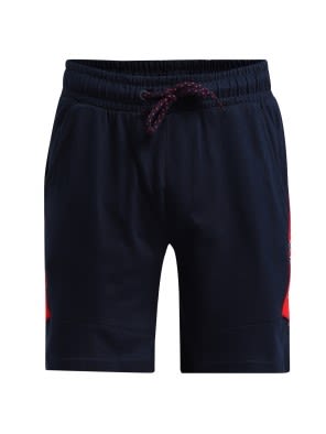 Navy & Team Red Boys Shorts