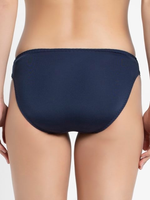 Low-waist Bikini Panties with Inner Elastic - Navy Blazer