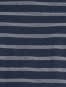 Men's Super Combed Cotton Rich Striped V Neck Half Sleeve T-Shirt - Mid Grey Melange & Navy