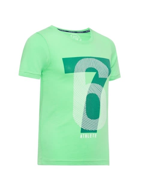 Graphic Printed Round Neck Half Sleeve Active T-Shirt for Boys - Spring Boutique Printed