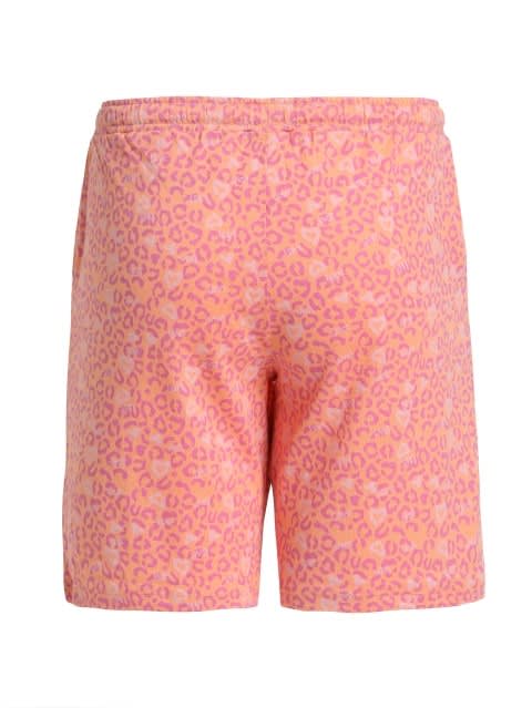 Shorts for Girls with Side Pocket & Drawstring Closure - Coral Reef Printed