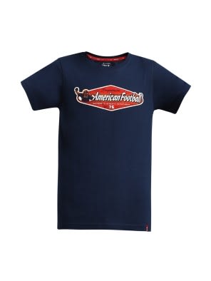 Navy Printed T-Shirt