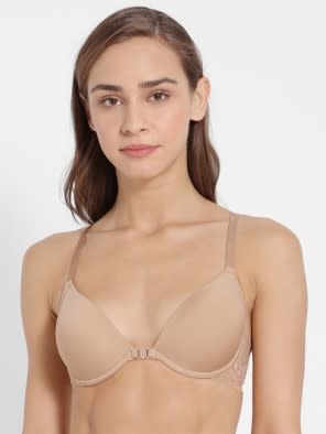 Skin Low neckline front opening bra