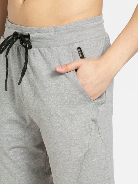 Shorts for Men with Zipper pockets & Drawstring Closure - Light Steel Grey