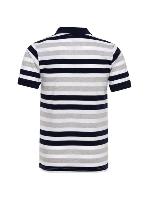 White Stripe01 Boys Polo T-Shirt