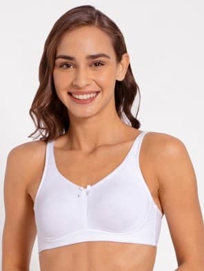 White Moulded Cup Firm support Bra