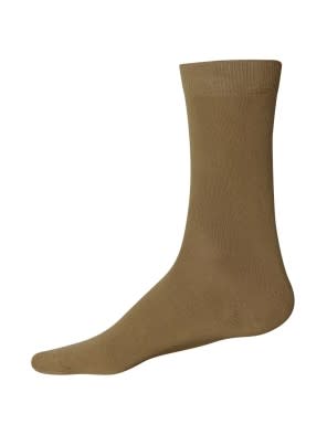 Ochre Brown Men Calf Length Socks