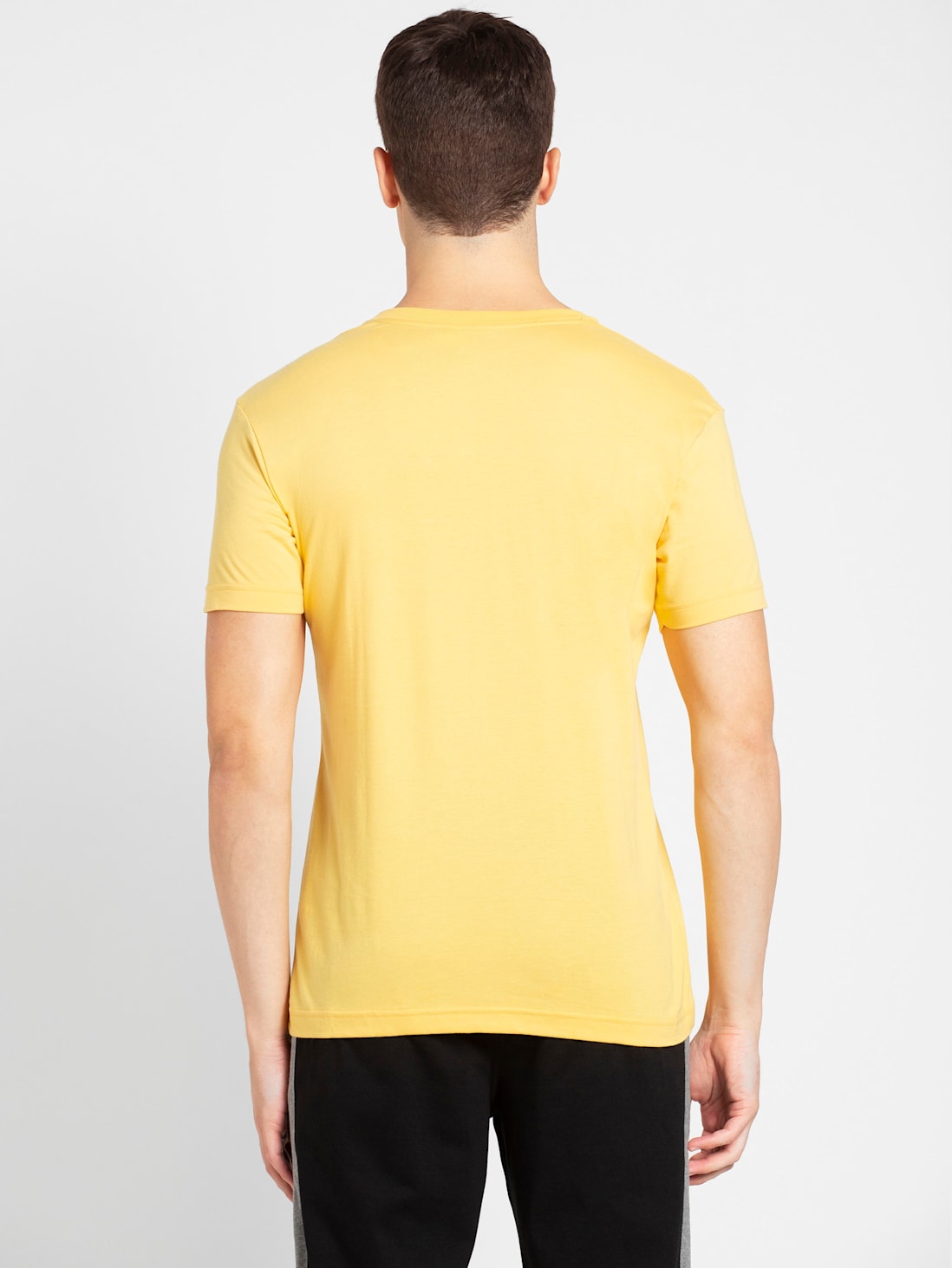 Buy Men's Super Combed Cotton Rich Solid V Neck Half Sleeve T-Shirt ...