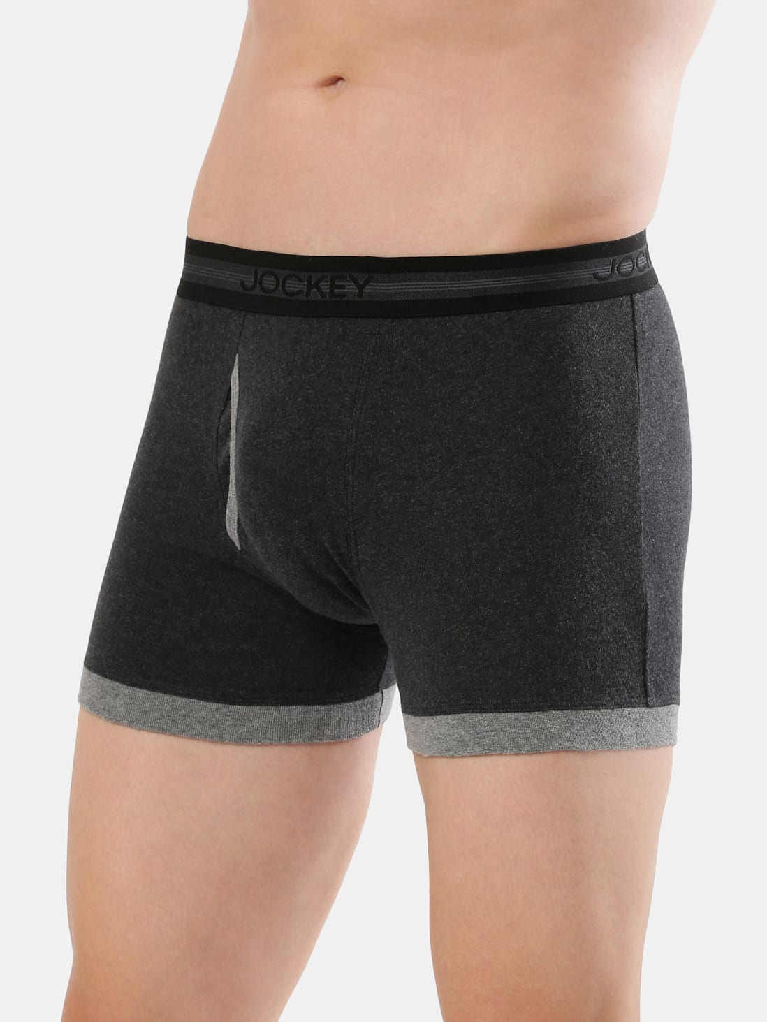 Buy Men's Super Combed Cotton Rib Solid Boxer Brief with Stay Fresh ...