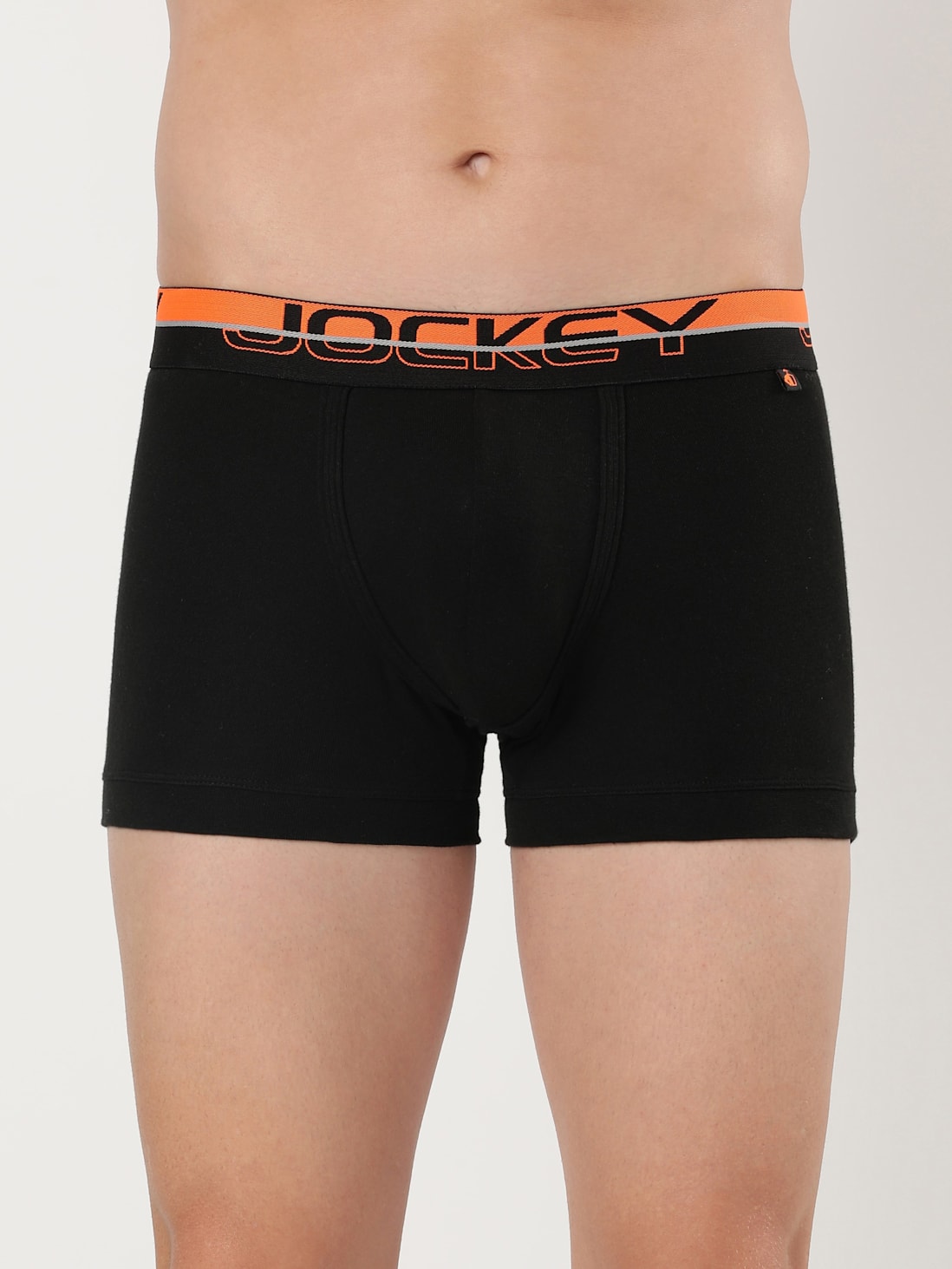 Buy Men's Super Combed Cotton Rib Solid Trunk with Ultrasoft Waistband -  Black FP03