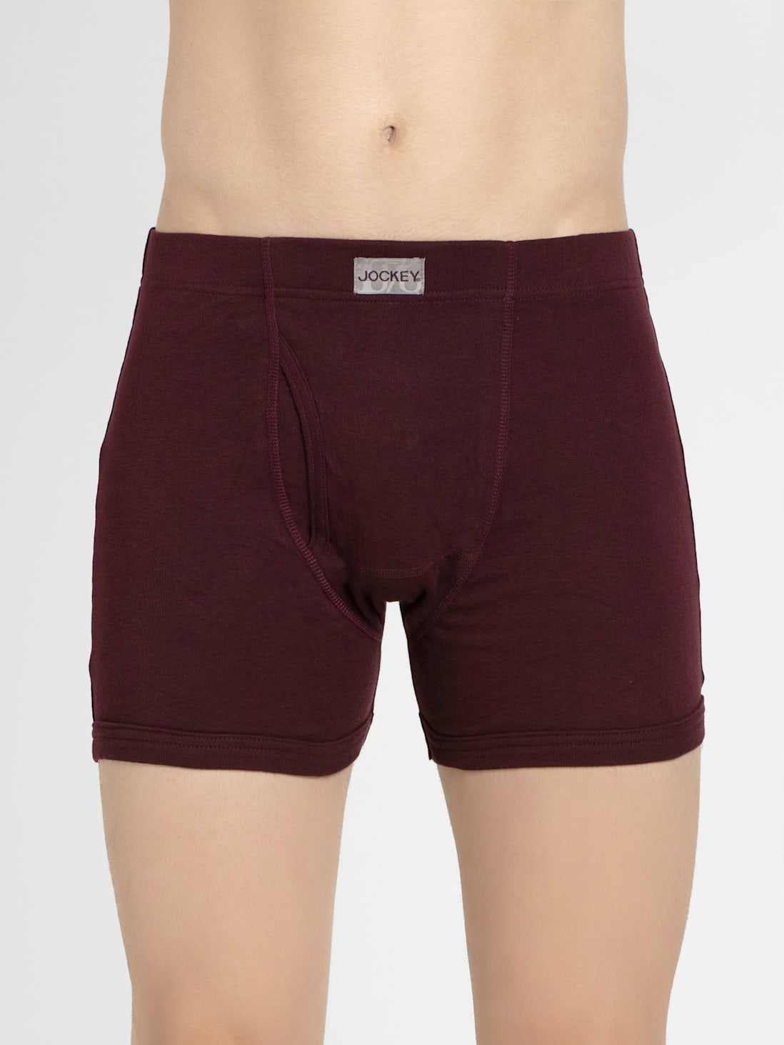 Buy Men's Super Combed Cotton Rib Solid Boxer Brief with Ultrasoft  Concealed Waistband - Wine Tasting 8008