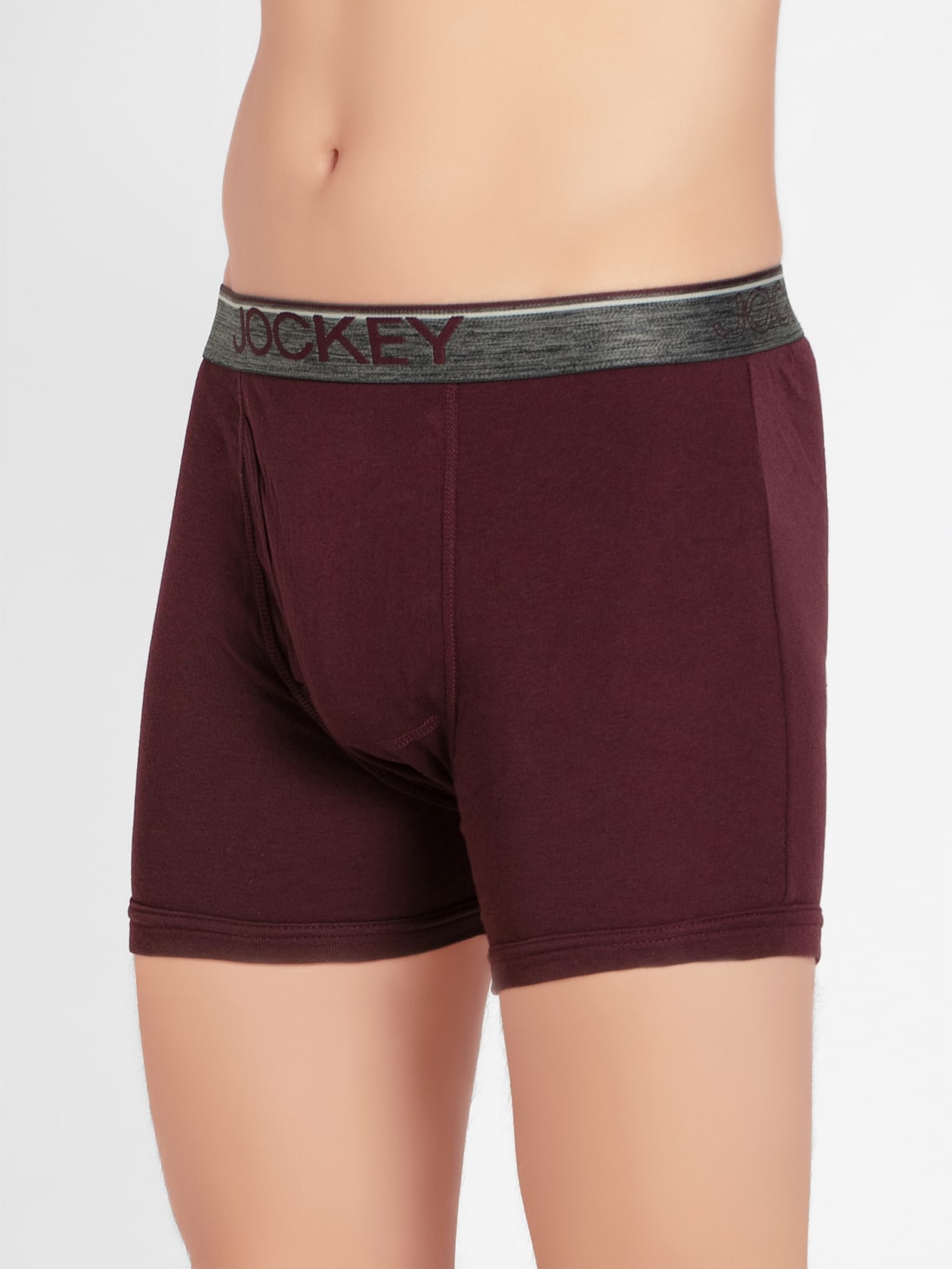 Wine Tasting Boxer Briefs With Front Fly And Exposed Waistband For Men 8009 Jockey India 3869