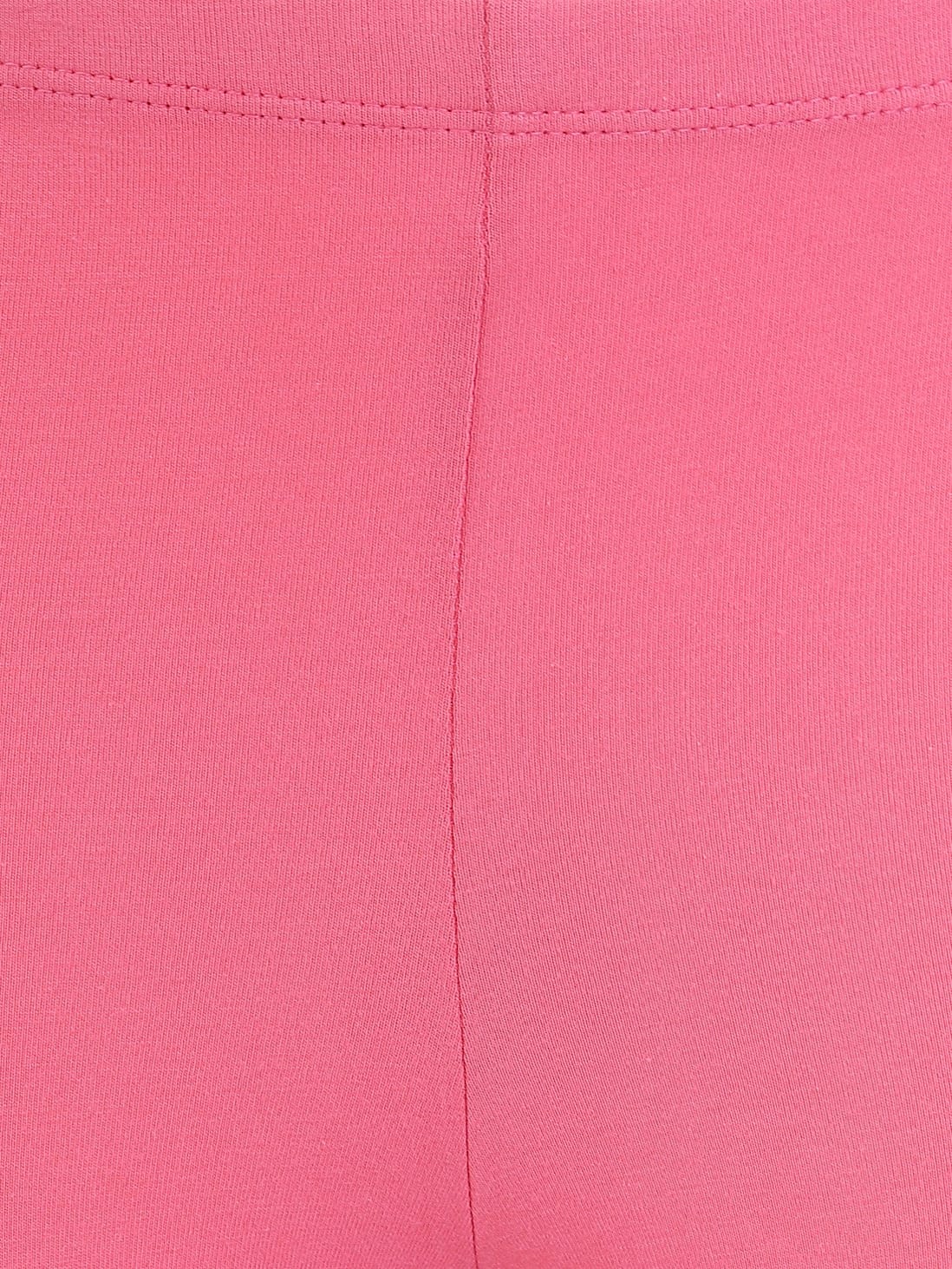 Buy Girl's Super Combed Cotton Elastane Stretch Slim Fit Capri - Pink ...