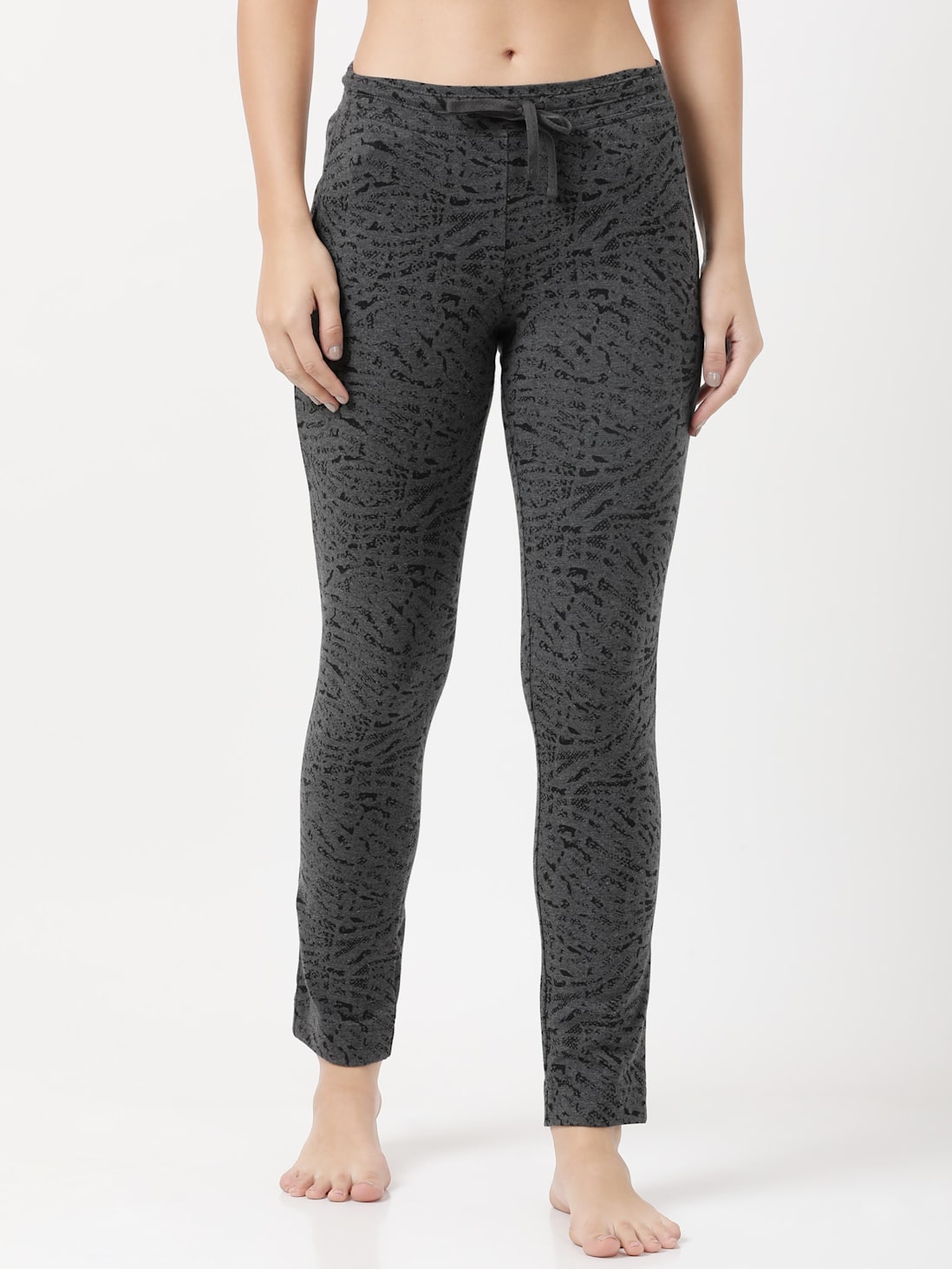 Buy Charcoal Melange Track Pants Online in India, Grey Pants