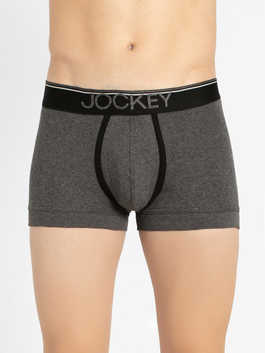 Jockey No Ride Up Micro Trunk, Charcoal - Underwear