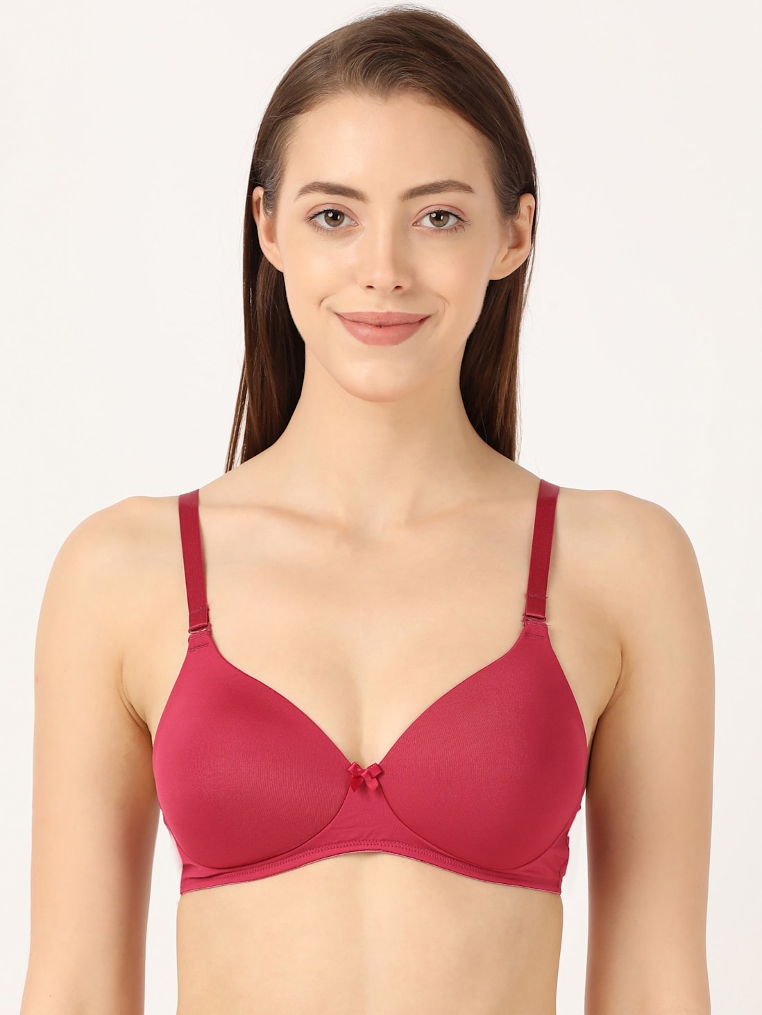 Buy Women's Wirefree Padded Microfiber Nylon Elastane Stretch Full Coverage  Multiway Styling T-Shirt Bra with Magic Under Cup - Anemone 1819