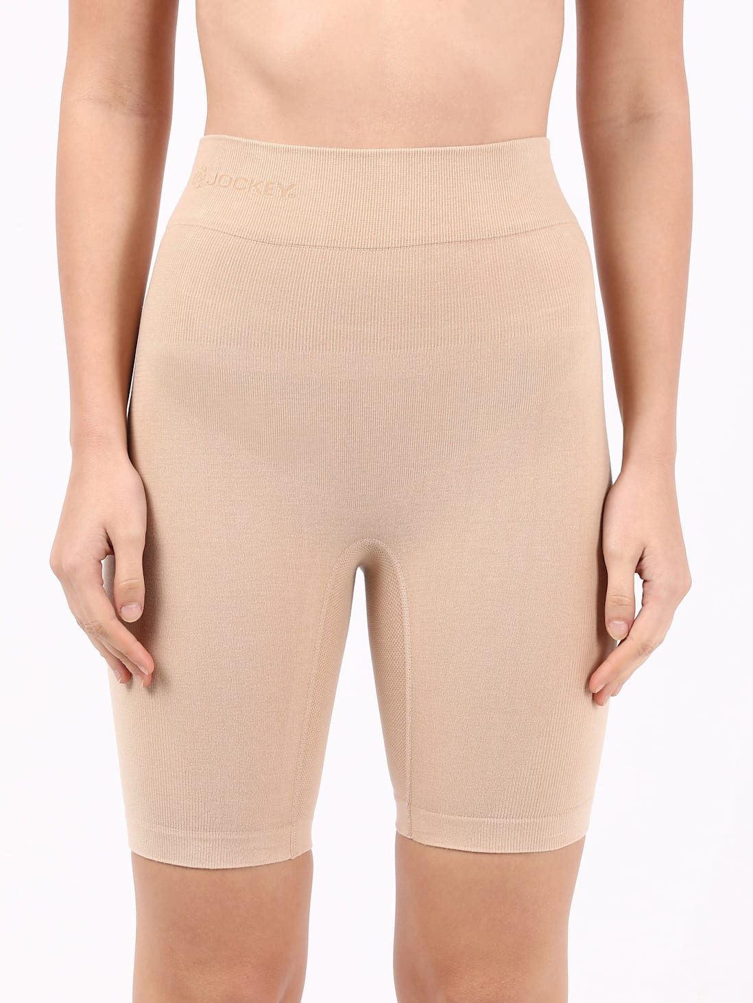 Buy Women's Mid Waist Cotton Rich Elastane Stretch Seamfree Shorts
